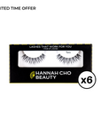 MEDIUM HYBRID LASHES 6 PACK