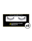 MEDIUM HYBRID LASHES 6 PACK